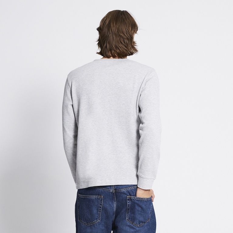 Long Sleeve Grandad "Opa" Grey Melange